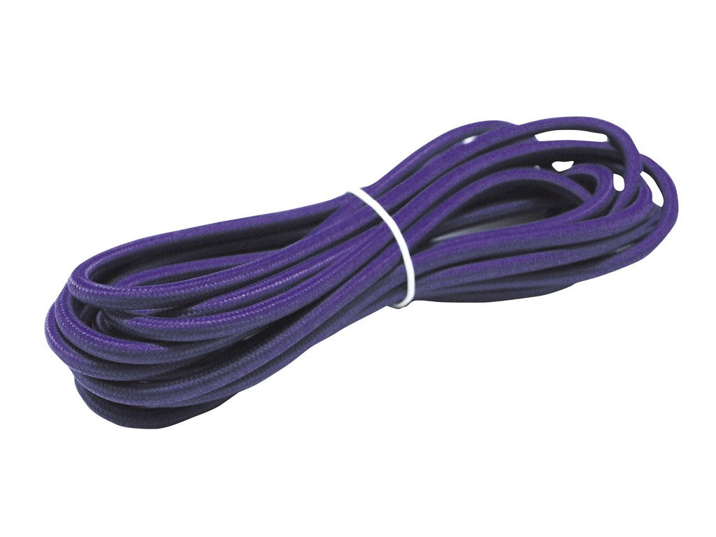 Textilkabel 2x0,75 Mm Auf Rolle 5 M Violett