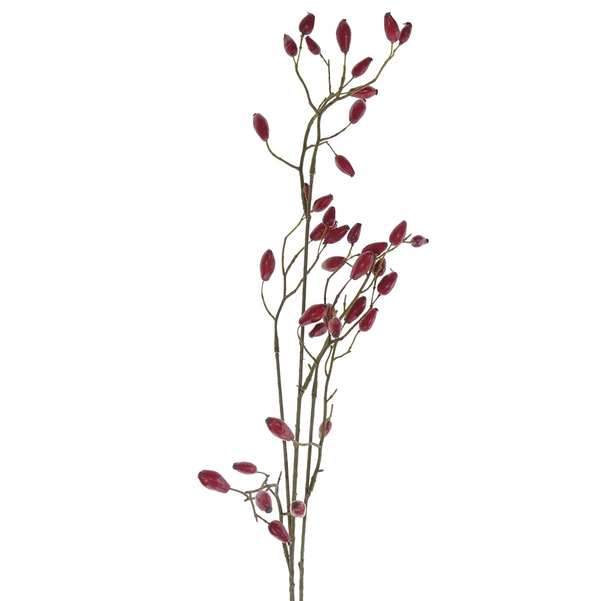 Gasper Hagebuttenzweig Rot 92 Cm - Kunstpflanzen