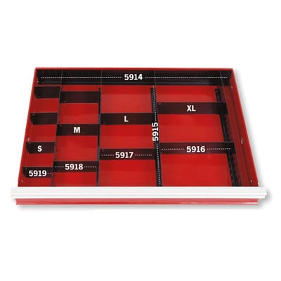 Schubladenunterteiler Basiselement 566 x 65,6 x 1mm