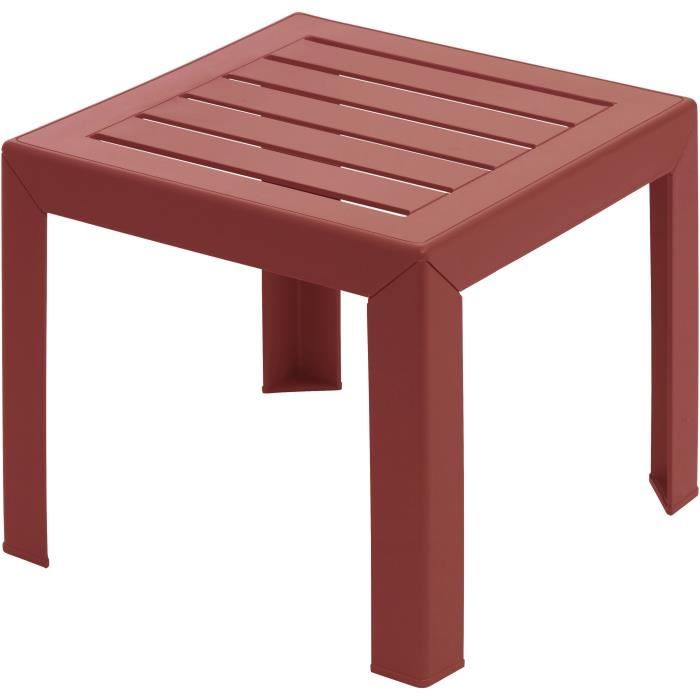 Couchtisch - Grosfillex - Miami - 40x40x41cm - Rot Bossa Nova
