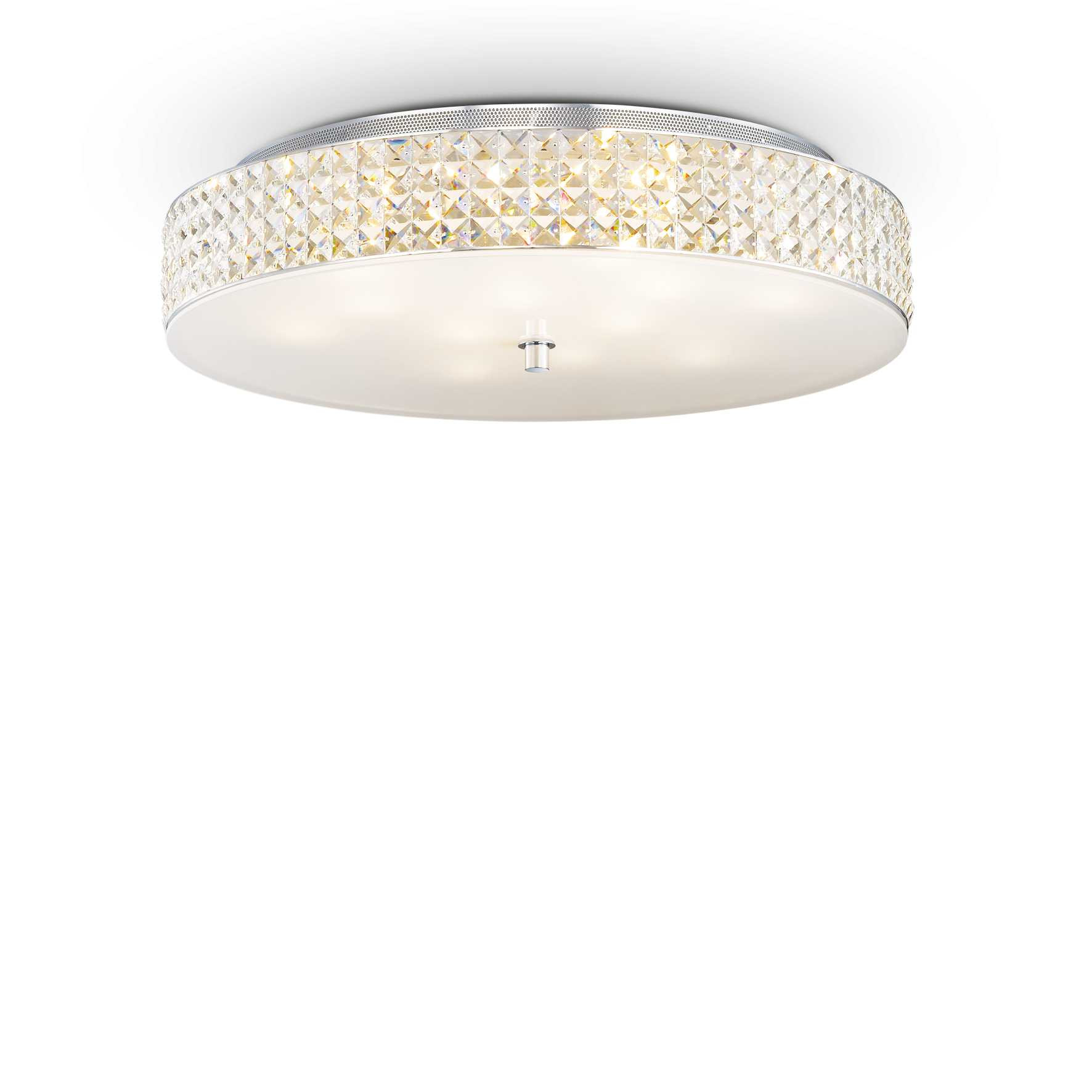 Ideal Lux - Roma - 12 Light Large Flush Deckenleuchte Chrom, G9