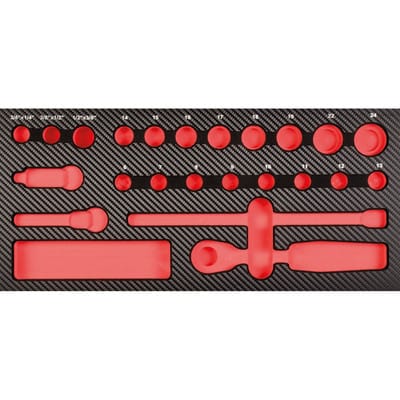 ProForm Einlage leer für 3/8" Werkzeug-Satz