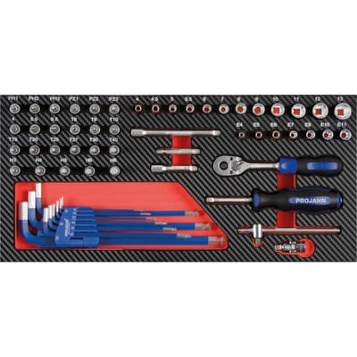 1/4" Werkzeug-Satz Einlage 58-teilig