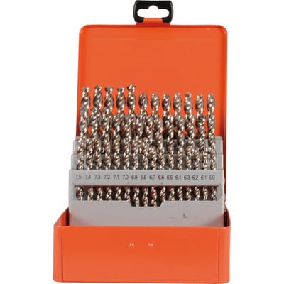 Bohrerkassette HSS-Co Typ UF-L 41-teilig 6-10/0,1mm