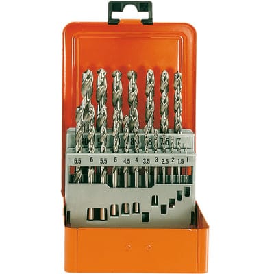 Bohrerkassette HSS-G 19-teilig 1-10/0,5mm TURBO