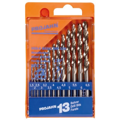 Kunststoffkassette HSS-G BASIC 13-teilig 1,5-6,5/0,5 + 3,2 +4,8