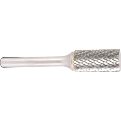 Hartmetallfräser, Form A Zylinder ohne Stirnverzahnung d1 9.6 mm, Schaftdurchmesser 6.0 mm Kreuzverzahnung