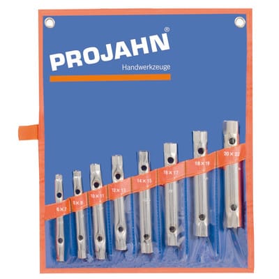 Rohrsteckschlüssel Satz 10 -teilig 6x7 - 20x22mm + Drehstifte