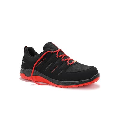 Berufshalbschuh MADDOX black-red Low ESD O2, Gr. 44