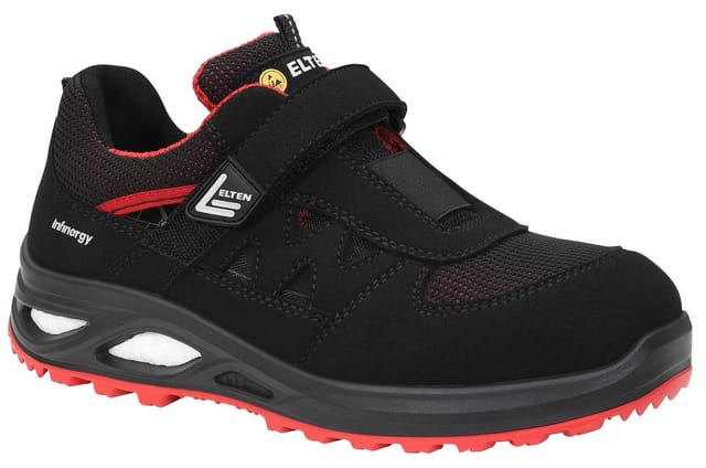 Damen-Sicherheitssandale HANNAH XXTL black-red Easy ESD S1PS, Gr. 40