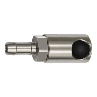 Druckknopf-Sicherheitskupplung NW 8, ISO 6150 C, Edelstahl, Tülle LW 10
