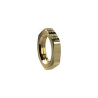 Sechskant-Gegenmutter, M22x1,0, SW 27, Messing