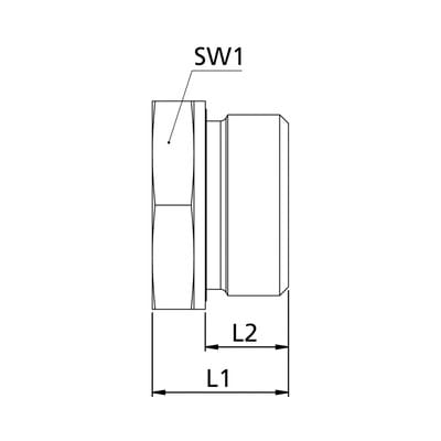 Lange Wechselreduzierung, G 1/4" A, G 1/2" I, Stahl verzinkt