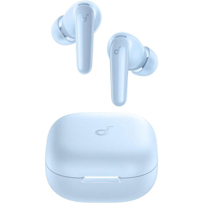 Blaue Kabellose Sportkopfhörer - Anker - Bluetooth 6.0 - Echtes Kabelloses Design - Verstärkung Im Ohr