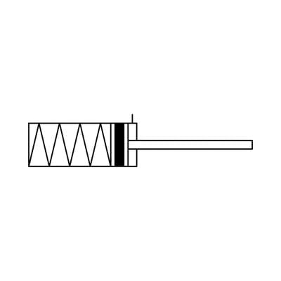 Kompaktzylinder, einfachwirkend, IG, ausgef., Ø50, Hub 15, G 1/8", ISO 21287
