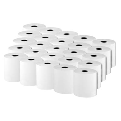 Thermopapierrollen. Papierlänge 33 m. Papierbreite 58 mm.