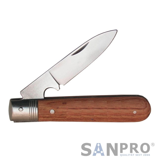 Kabelmesser 1- teilig mit Holzgriff