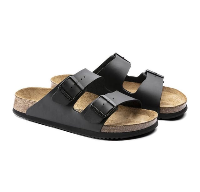Sandale Arizona, Superlauf, Birko-Flor, schwarz, normal, Größe 36