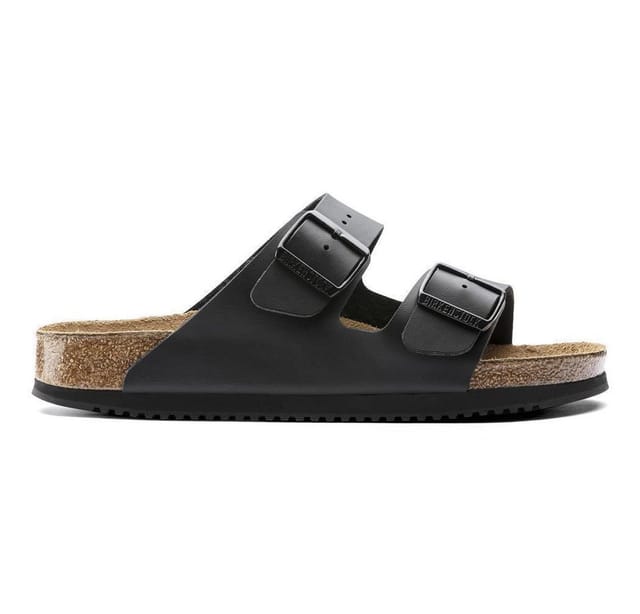 Sandale Arizona, Superlauf, Birko-Flor, schwarz, normal, Größe 42