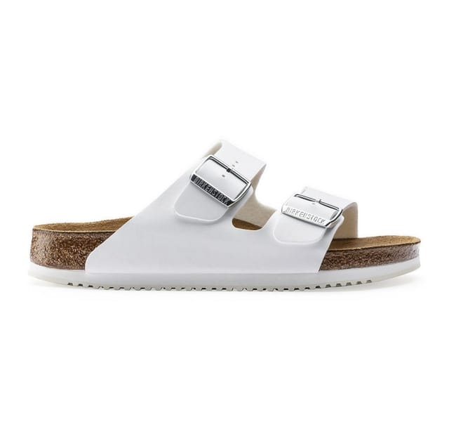 Sandale Arizona Superlauf, Birko-Flor, weiß, Weite normal, Größe 41