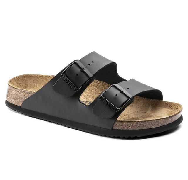 Sandale Arizona, Superlauf, Birko-Flor, schwarz, normal, Größe 39