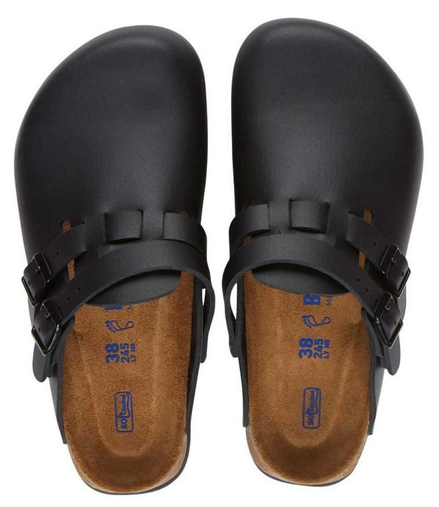 Clog Kay Superlauf, WB, Naturleder, schwarz, normal, Größe 45