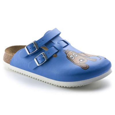 Clog Kay Superlauf, Birko-Flor, Dog Blue, schmal, Größe 36