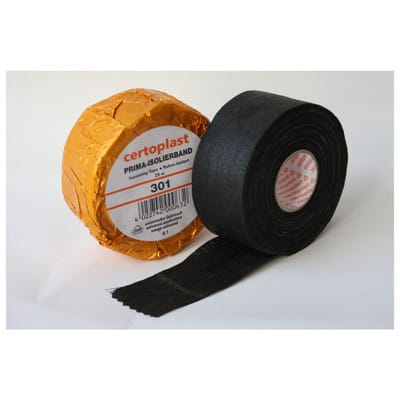 Gewebeband, schwarz, 45mm x 25m