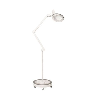 LED Lupenleuchte 721X-MKIII, inkl. Rollstativ 6159, 8 Dioptrien, grau