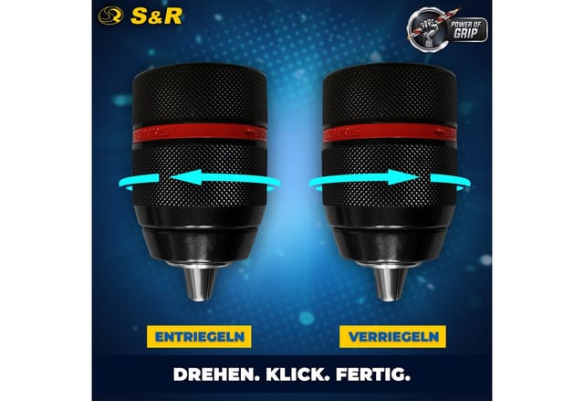 Schnellspannbohrfutter, 2-13 mm, 1/2 - 20UNF