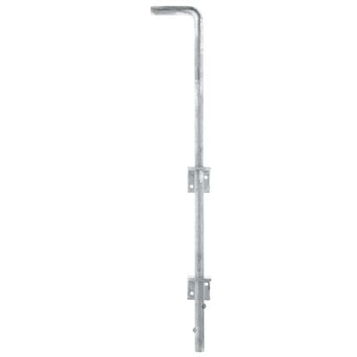 Bodenschieber, feuerverzinkt, Gesamthöhe 600 mm, Abstand Bolzen - Tor 40 mm