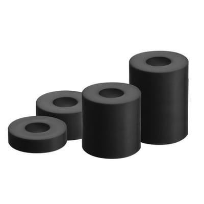 Distanzhülse,KST schwarz,Außen Ø20mm,Höhe je 5/10/20/30mm,verpackt à 5 St.