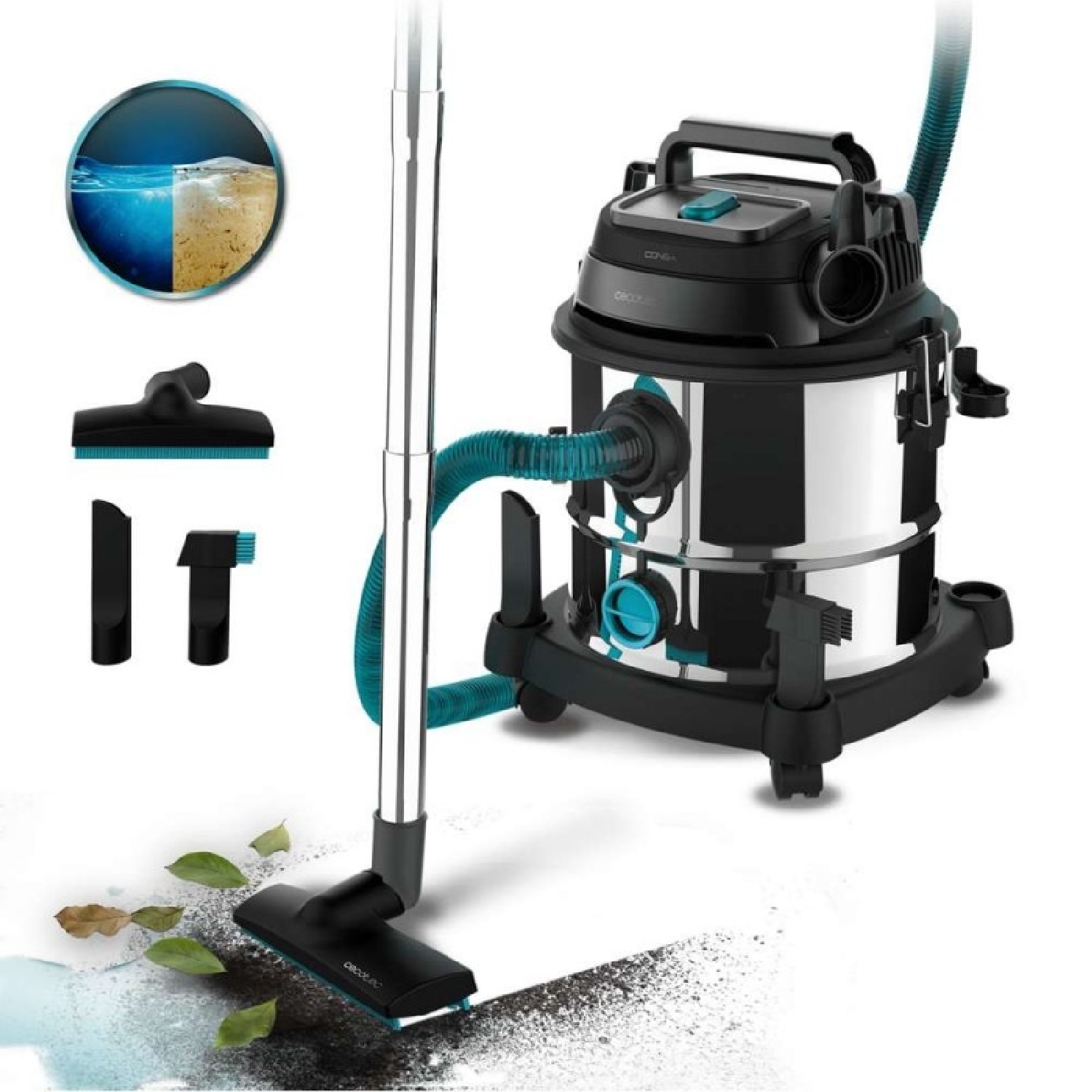 Cecotec Nass-trockensauger 20 L Conga Rockstar Wet & Dry Steel Neo. 1400 W, 22 Kpa, 20-liter-behälter