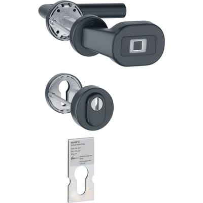 Wechsel-Garnitur (Knopf/Griff) mit Fingerscanner Amsterdam - E86GAC/42H/42NSB-ZA/42HS/1400 ES1 (SK2)
