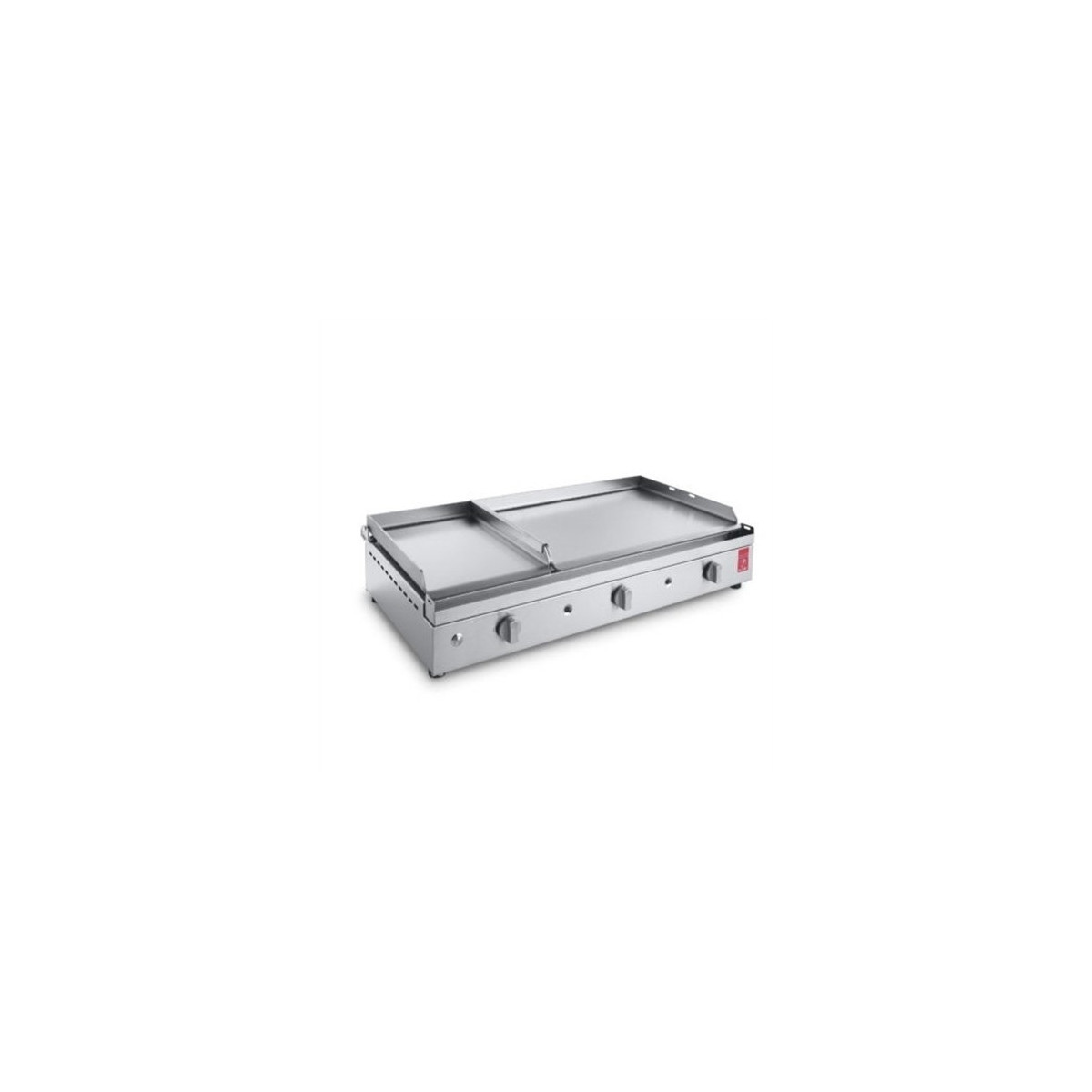 Planet Gasgrillplatte Chef 80 Mix.l Edelstahl 3 Brenner Glatt Und Geriffelt
