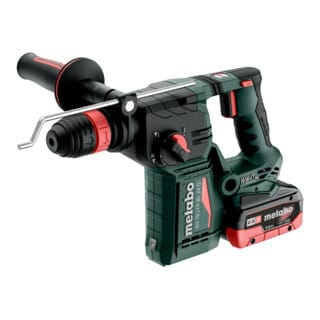 Akku-Kombihammer KH 18 LTX BL 24 Q (601714660), mit Metabo-Quick-Wechselfutter, metaBOX 165 L, 18V 2x5.5Ah LiHD + ASC 145