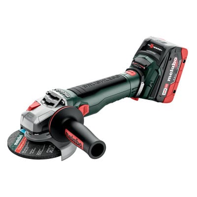 Akku-Winkelschleifer WB 18 LT BL 11-125 Quick (613054810), metaBOX 165 L, 18V 2x8Ah LiHD + ASC 145