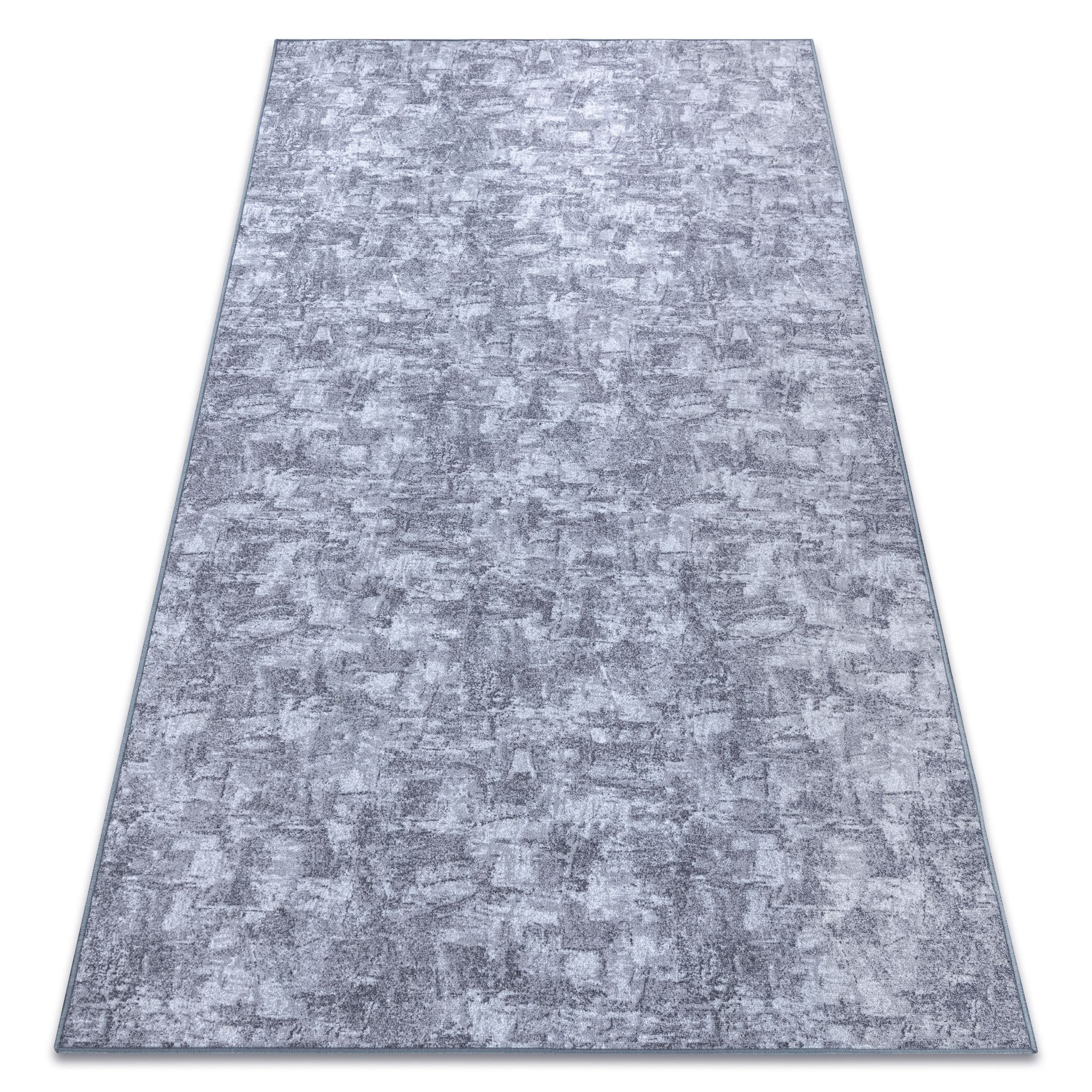 Teppich Teppichboden Solid Grau 90 Beton Grey 200x500 Cm