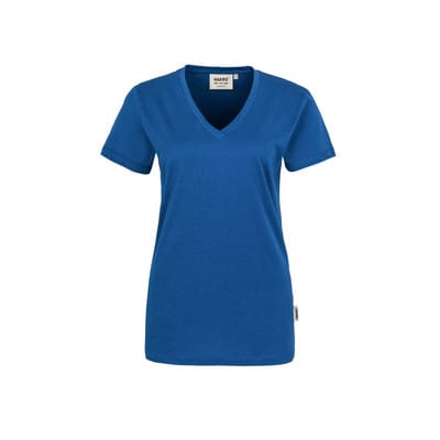 Damen V-Shirt Classic 126, royalblau, Größe XL