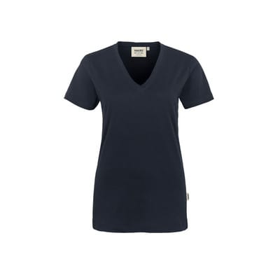 Damen V-Shirt Classic 126, tinte, Größe M