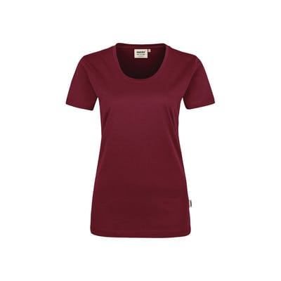 Damen T-Shirt Classic 127, weinrot, Größe 2XL