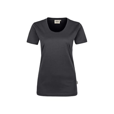 Damen T-Shirt Classic 127, karbongrau, Größe L