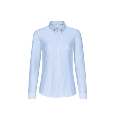 Bluse Natural Stretch 129, ozeanblau, Größe 2XL