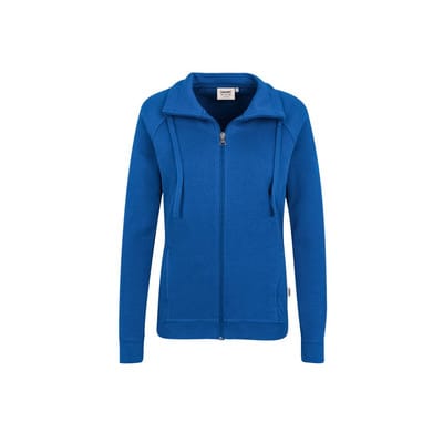 Damen Sweatjacke College 406, royalblau, Größe S