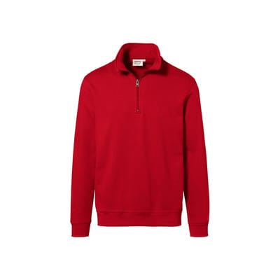 Zip-Sweatshirt Premium 451, rot, Größe XL