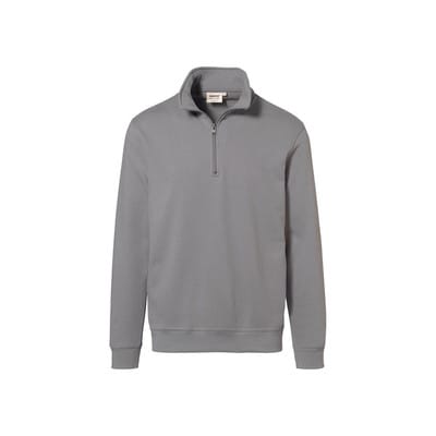 Zip-Sweatshirt Premium 451, titan, Größe 2XL
