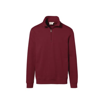 Zip-Sweatshirt Premium 451, weinrot, Größe XL