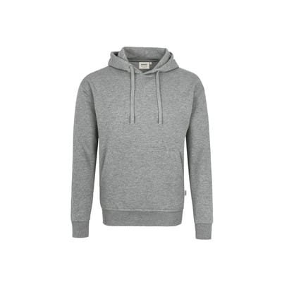Kapuzen-Sweatshirt Premium 601, grau meliert, Größe 2XS