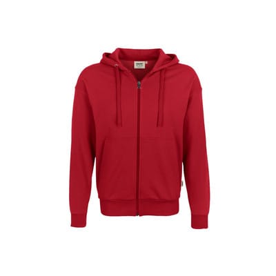 Kapuzen-Sweatjacke Premium 605, rot, Größe M
