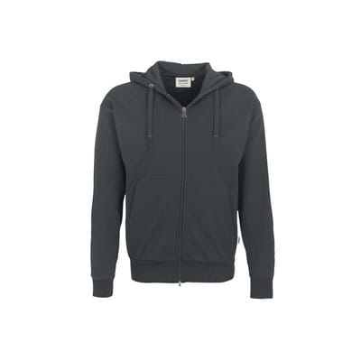 Kapuzen-Sweatjacke Premium 605, anthrazit, Größe 4XL